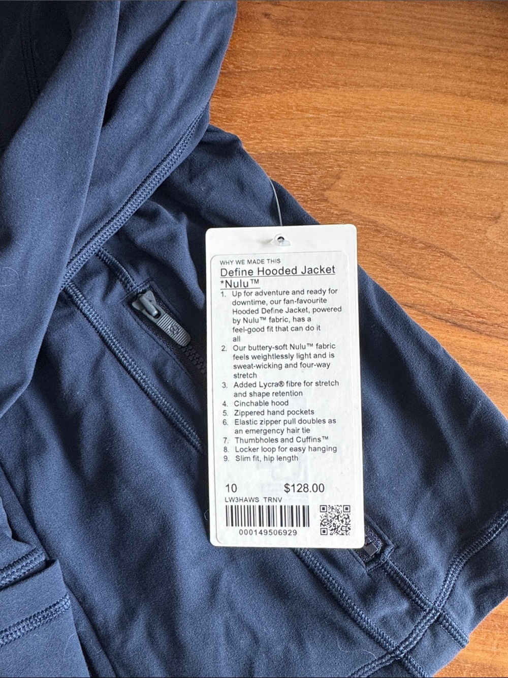 Navy Define Jacket - Picture 2 of 3